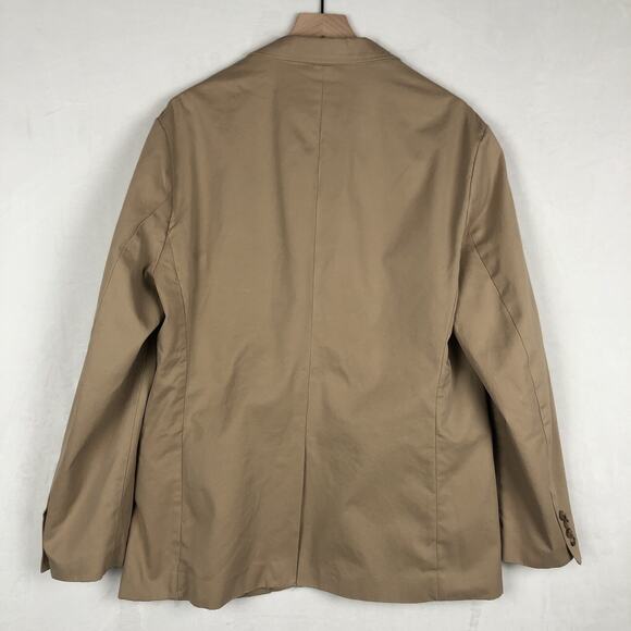 J. CREW‎ Ludlow Jacket Sz L Khaki Tan Preppy Blazer Sport Coat Unstructured EUC - Picture 2 of 15